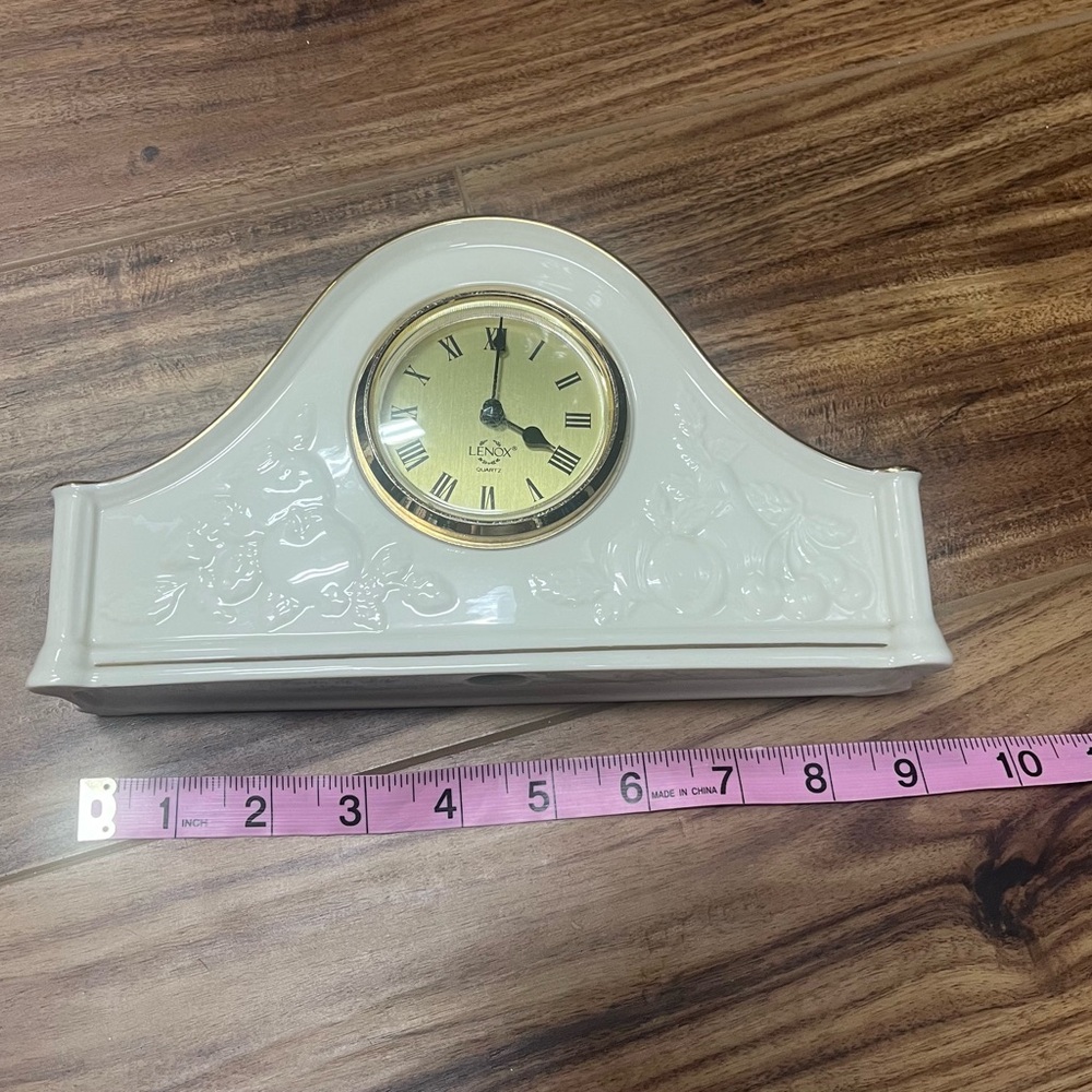 - Lenox fruits of life mantle clock